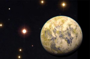 Экзопланета GJ 832 c в представлении художника